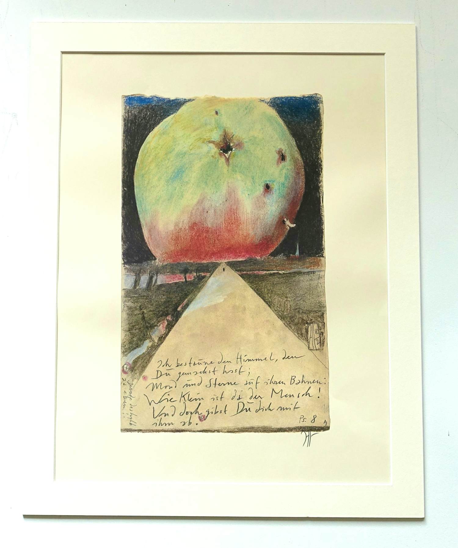 Horst Janssen - "Ich bestaune den Himmel, den du gemacht hast…" (Psalm 8), Apfel kopen? Bied vanaf 450!