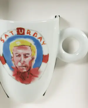 Julian Schnabel - voor Illy - 2-persoons koffie-set - Porselein kopen? Bied vanaf 1!