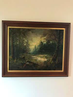 Gerardus Johannes Ernens - Bosgezicht verkocht voor € 100!