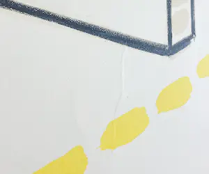 Roger Raveel - Litho, Witte ruimte van een kamer met doorkijk kopen? Bied vanaf 800!