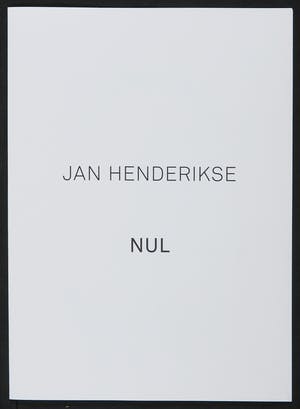 Jan Henderikse - Preegdruk, NUL kopen? Bied vanaf 250!