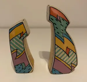Rosenthal - Dorothy Hafner peper & zoutstel Flash One in originele doos Memphis style kopen? Bied vanaf 99!