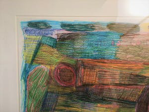 Niet of onleesbaar gesigneerd - Outsider - Originele tekening - kleurpotlood kopen? Bied vanaf 1!