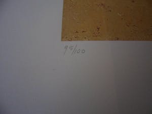 Ada Breedveld - Zeefdruk. z.t. (Dame in kimono met aap) kopen? Bied vanaf 35!