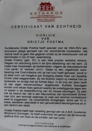 Grietje Postma - Vier houtsnedes in een lijst: de vier seizoenen - 2004 kaufen? Bieten Sie von 899!
