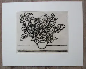 Niet of onleesbaar gesigneerd - 8 werken: ets, aquarel, houtsnede, linosnede kopen? Bied vanaf 1!