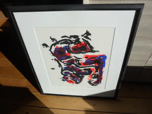 Theo Wolvecamp - Zeefdruk, Abstracte compositie kopen? Bied vanaf 150!
