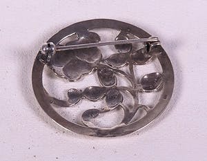 Opengewerkte zilveren broche met roos. kopen? Bied vanaf 1!