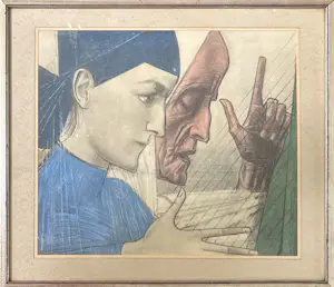 Jan Toorop - Handgekleurde Isografie 'Jeugd en Ouderdom' (uitgave Vorst & Tas, Amsterdam) kaufen? Bieten Sie von 50!