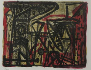 Theo Kuijpers - Litho, Zonder titel - Ingelijst (Groot) kopen? Bied vanaf 35!