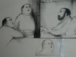 Metten Koornstra - Originele drukplaat , “De Conversatie” – 1970 kopen? Bied vanaf 25!