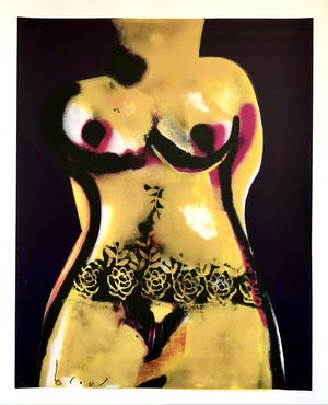 Herman Brood - Torso - Originele Handgesigneerde Zeefdruk kopen? Bied vanaf 1!