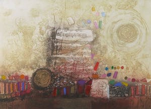 Nissan Engel - Kleurenets, La Foret I - Ingelijst kopen? Bied vanaf 80!