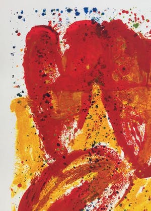 Jan Cremer - ‘Hartentulp’ - grote zeefdruk uit 1992. kopen? Bied vanaf 175!