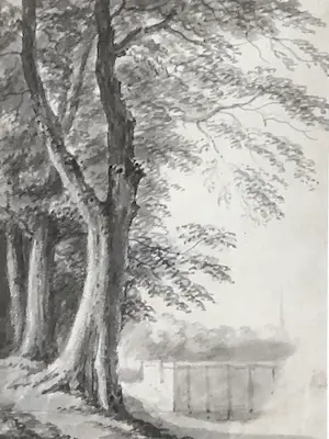 Jan Ensingh - Twee landschappen met bomen kopen? Bied vanaf 50!