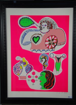 Niki de Saint-Phalle - COMPOSITION POINT D'INTEROGATION kopen? Bied vanaf 395!