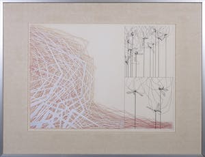 Jan van den Langenberg - Gemengd techniek, Zonder Titel - Ingelijst kopen? Bied vanaf 35!