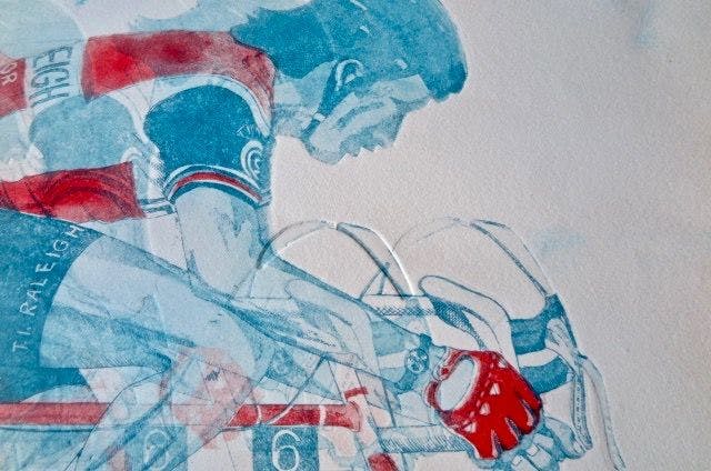 Leentje Linders - Henk Lubberding, TI-Raleigh Rennersploeg - Ets: : "He gave a jump" kopen? Bied vanaf 19!