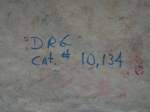 Niet of onleesbaar gesigneerd - Acrylverf en vezels op doek , “Cirkels en Blokken” kopen? Bied vanaf 1!