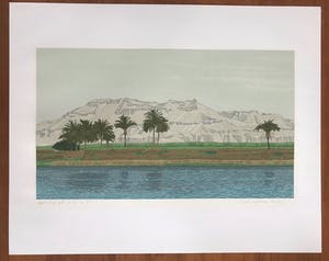 Sees Vlag - Gesigneerde zeefdruk - 'Tussen Luxor en Aswan' - 1981 - 3/68 kopen? Bied vanaf 75!