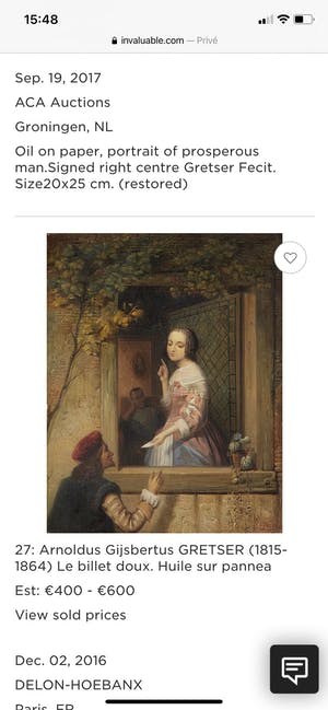 Gijsbertus Arnoldus Gretser - De ‘luistervink’. kopen? Bied vanaf 175!