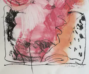 Kees van Bohemen - handgesigneerde kleurenlitho | 'Dame met hoed' | 1981 (INGELIJST) kopen? Bied vanaf 200!