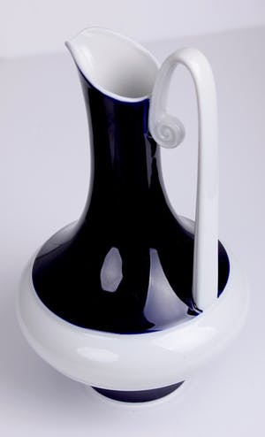 Edelstein Porzellan - Blauw en witte porseleinen karaf | Duitsland | 1950's kopen? Bied vanaf 14!