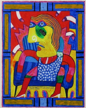 Clemens Briels - Zeefdruk, Got the bibs on at yoe's stone crab miami again - Ingelijst kopen? Bied vanaf 100!