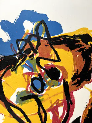 Karel Appel - A beast-drawn man kopen? Bied vanaf 1150!