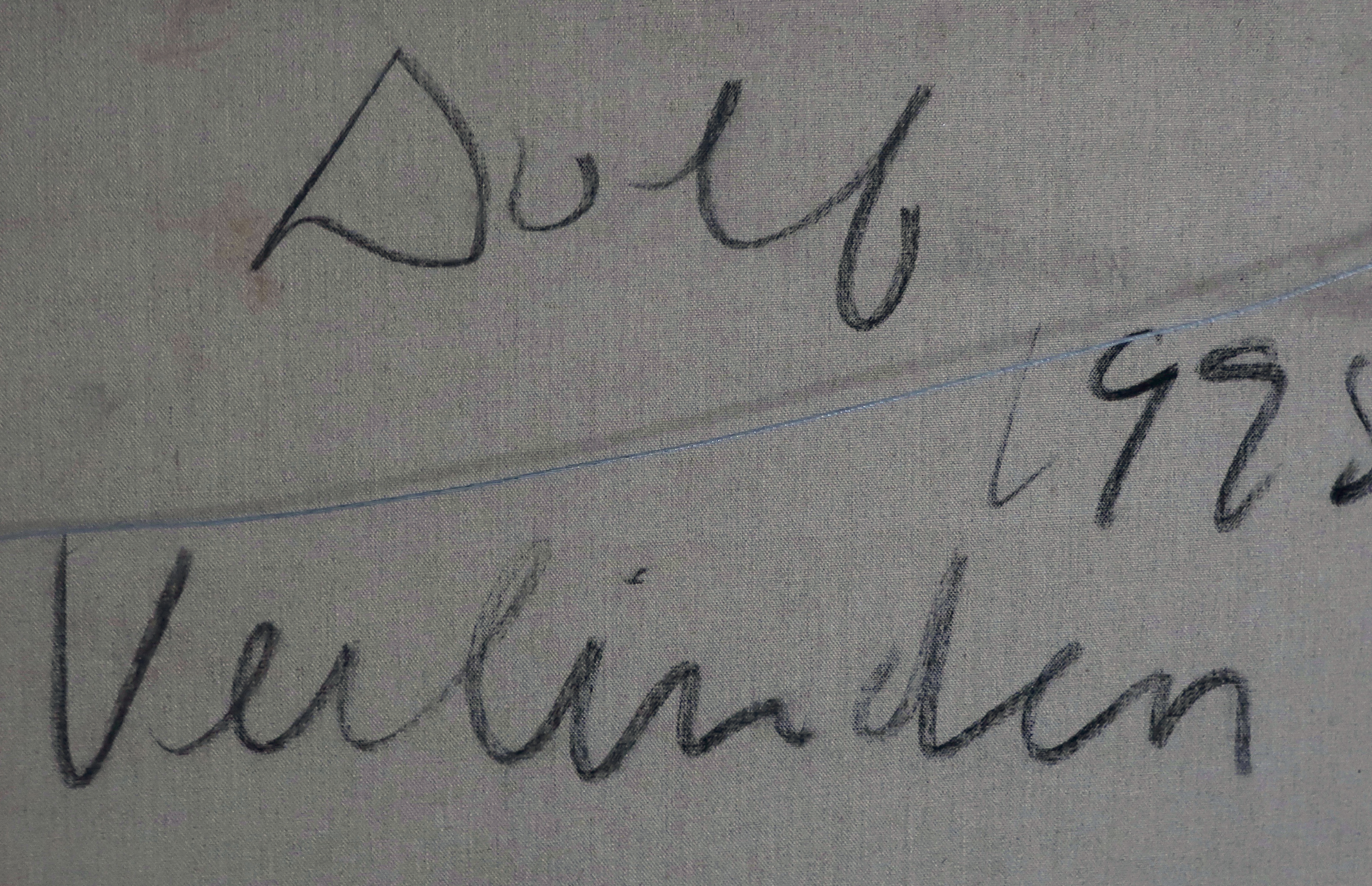 Dolf Verlinden - Olieverf op doek, Abstracte compositie - Ingelijst (Zeer groot) kopen? Bied vanaf 500!