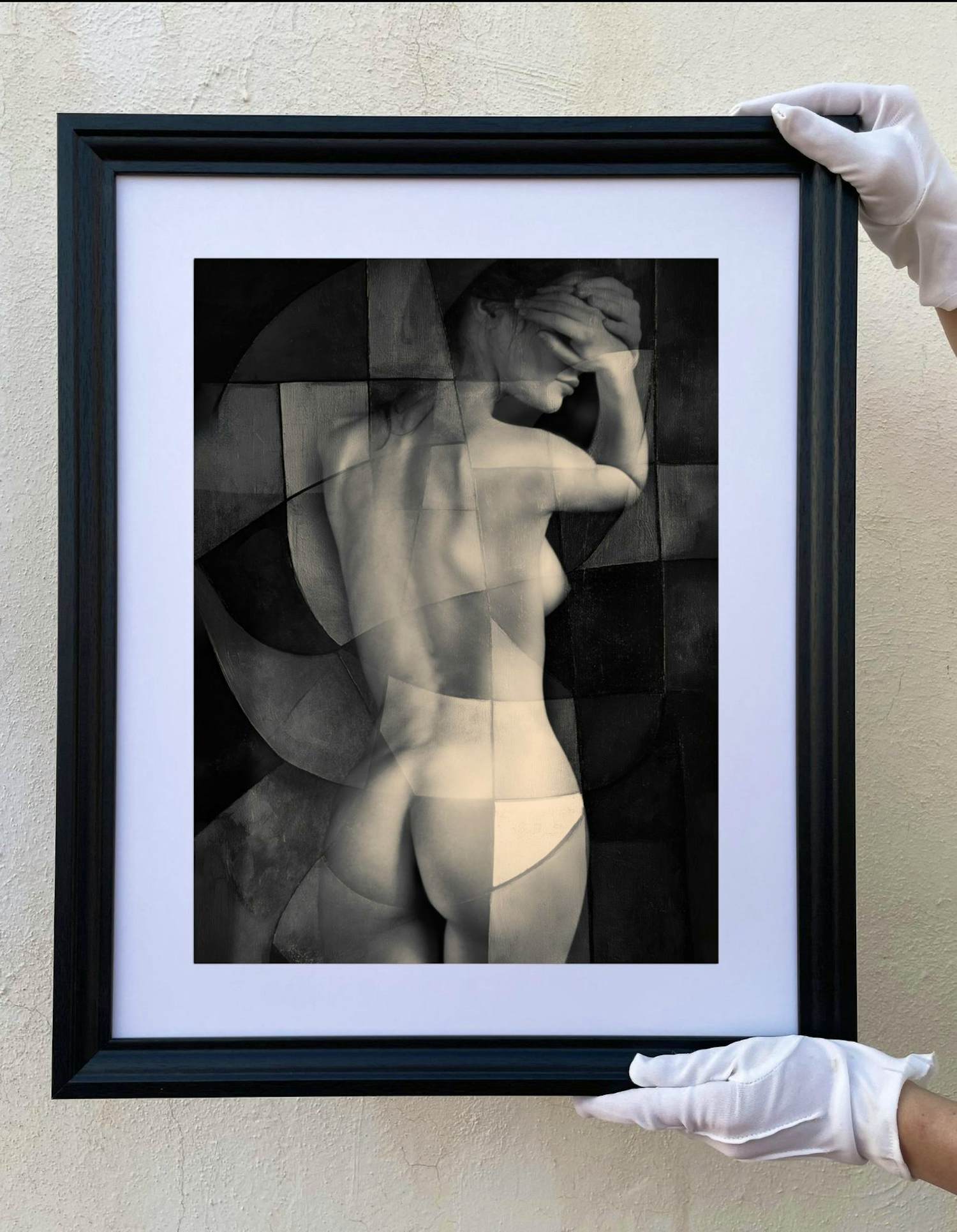 Lidiia Khaikara - Abstract Naakt 4 - INGELIJST kopen? Bied vanaf 160!