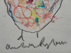 Anton Heyboer - "Kip" - Krijt en gouache op Hahnemühle papier - 30 x 22 cm. kopen? Bied vanaf 175!