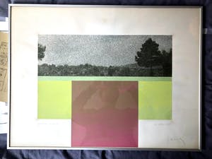 Rolf Adel - Symbool 3 - Lithografie, Ingelijst kopen? Bied vanaf 45!