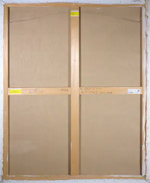 Hans Zantman - Acrylverf op doek, Bij het winkelcentrum (Zeer groot) kopen? Bied vanaf 1!