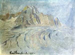 Henri Braakensiek - A9565-3 - Landschap in blauwtinten verkocht voor € 175!