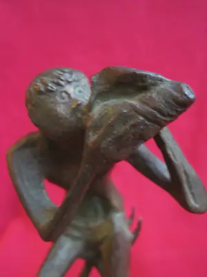 Brons (Onbekend) - Triton met dolfijnen kopen? Bied vanaf 175!