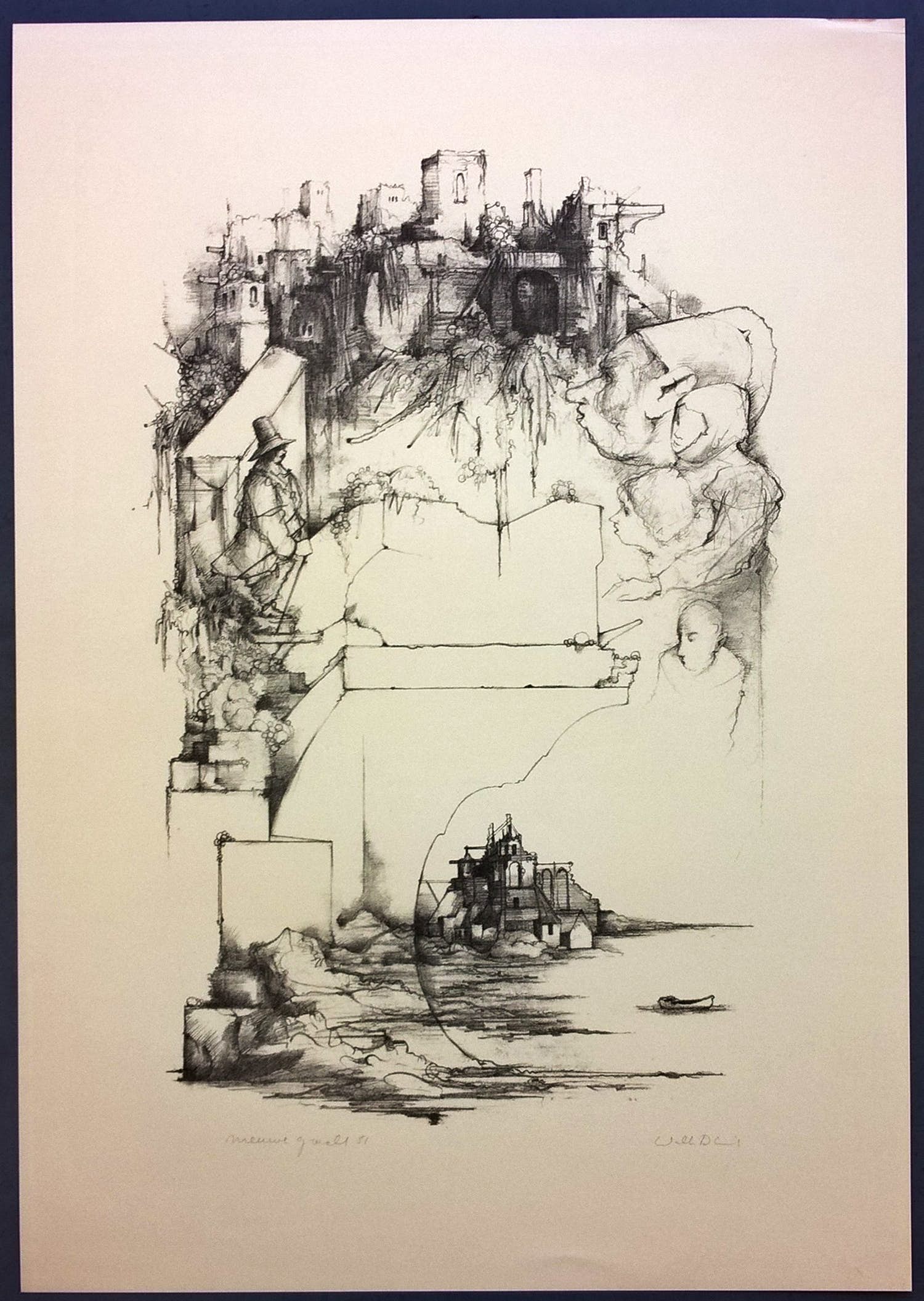 Dirkje Kuik - gezichten op Utrecht - 10 litho's verkocht voor € 425!