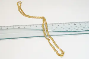 25 - elegant 18 krt geel-gouden collier - gourmette schakel -zo goed als nieuw. kopen? Bied vanaf 370!