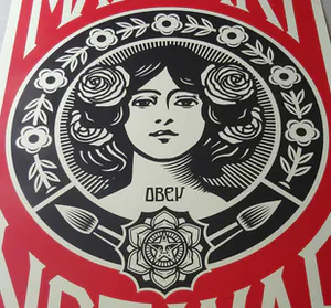 Shepard Fairey - ( Obey ) Make Art - Not War - offset - handgesigneerd kopen? Bied vanaf 109!