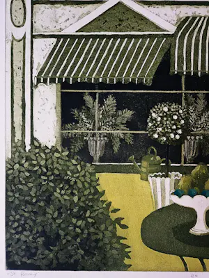 Laetitia de Haas - Epreuve d'Artiste exemplaar "St. Remy" - kleuren ets - potlood gesigneerd kopen? Bied vanaf 48!