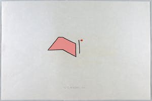 Cees Andriessen - Linosnede op rijstpapier, Z.T. kopen? Bied vanaf 1!