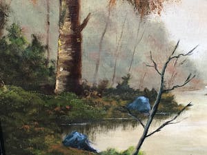 Niet of onleesbaar gesigneerd - Landschap met bos en water kopen? Bied vanaf 1!