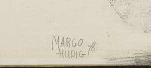 Margot Hudig-Heldring - Pastelkrijt en aquarel, Zittend naakt kopen? Bied vanaf 1!