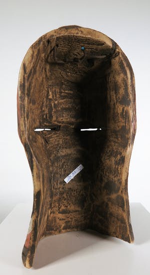 Songye - Houten vrouwelijk Kifwebe masker met wit en rood pigment kopen? Bied vanaf 1!