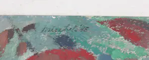 Jan Miechels - Olieverf op doek, Boom met witte bessen (1945) - Ingelijst kopen? Bied vanaf 70!