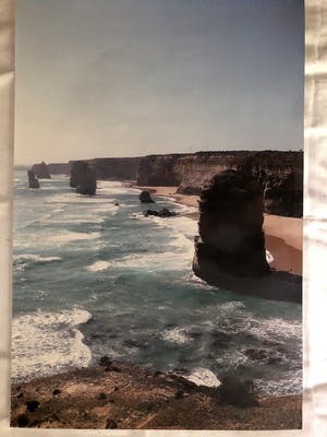 Niet of onleesbaar gesigneerd - Krijtrotsen in zee - Fotografie kopen? Bied vanaf 1!