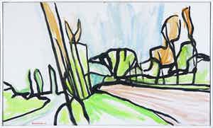 Paul Overhaus - Olieverf op doek, Polderland - Ingelijst verkocht voor € 80!