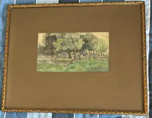 Buy Adrianus van der Schouw - Koeien melken? Bid from 40!