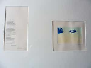 Nono Reinhold - 5 kleuren ets -1983 + gesigneerd gedicht Bert Schierbeek verkocht voor € 60!