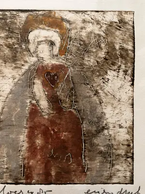 Anton Heyboer - Kleurenets met Madonna Eigen Druk gedateerd 1985 en gesigneerd. kopen? Bied vanaf 159!